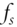 f Subscript s