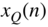 x Subscript upper Q Baseline left-parenthesis n right-parenthesis