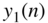 y 1 left-parenthesis n right-parenthesis