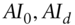 upper A upper I 0 comma upper A upper I Subscript d Baseline