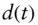 d left-parenthesis t right-parenthesis