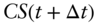 upper C upper S left-parenthesis t plus normal upper Delta t right-parenthesis