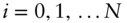 i equals 0 comma 1 comma ellipsis upper N