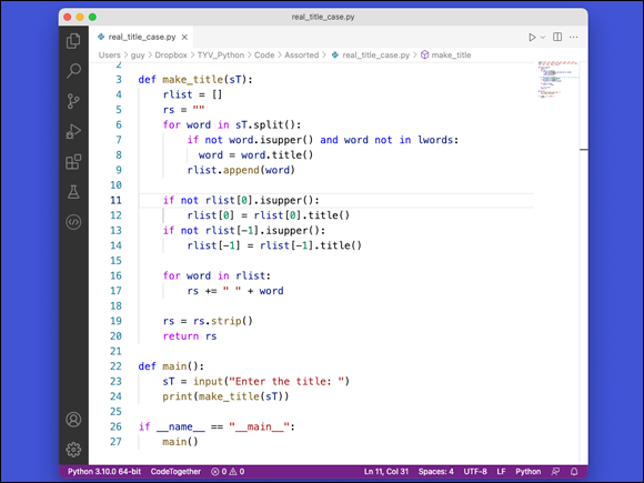 Chapter 9: Working With Text - Teach Yourself VISUALLY Python [Book]