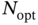 upper N Subscript opt