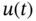 u left-parenthesis t right-parenthesis