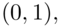 left-parenthesis 0 comma 1 right-parenthesis comma