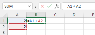 Snapshot shows aligning the formula.