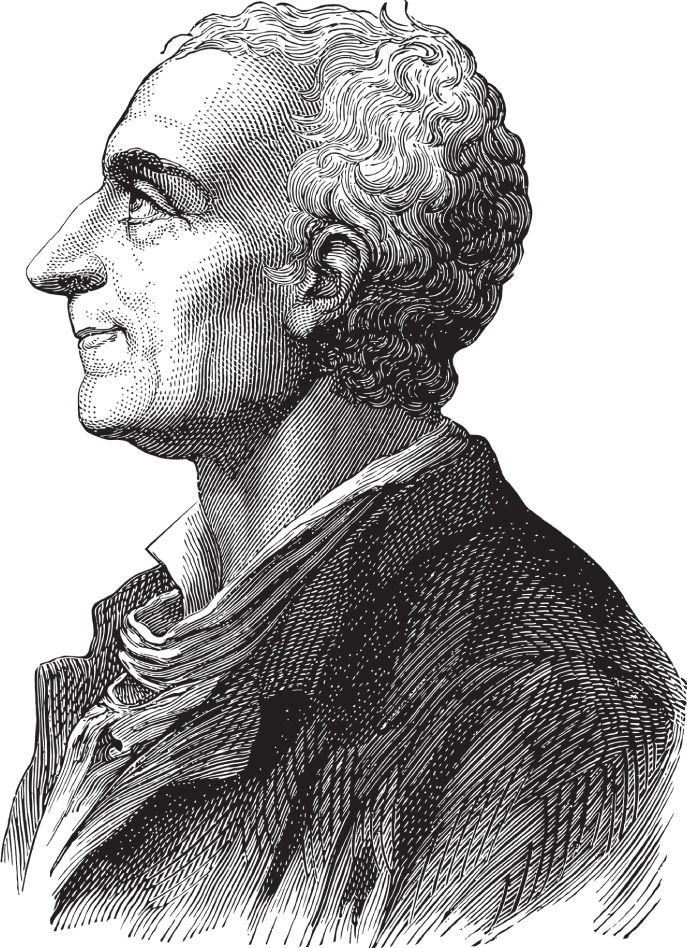 Photograph of the Baron de Montesquieu.