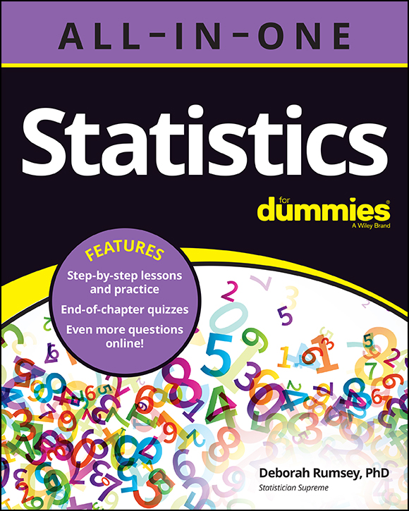 Cover: Statistics All-in-One For Dummies by Deborah J. Rumsey