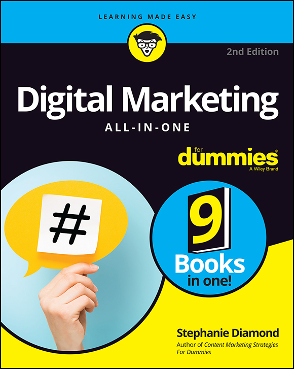 Cover Digital Marketing All In One For Dummies 2nd Edition Book 