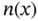 n left-parenthesis x right-parenthesis