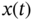 x left-parenthesis t right-parenthesis