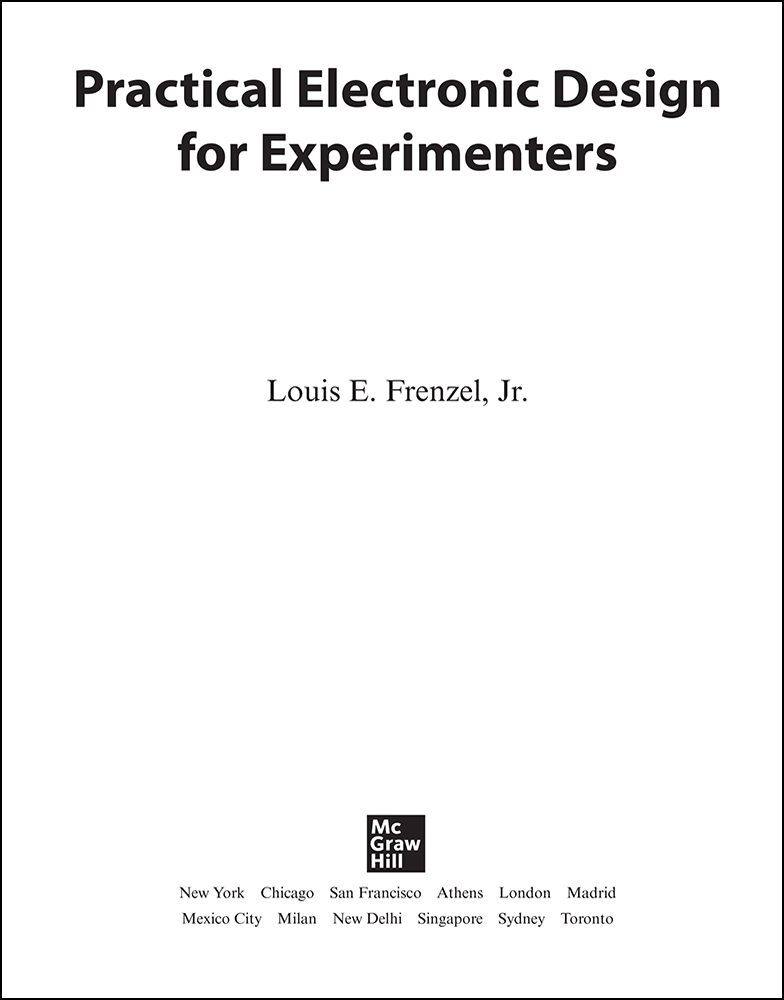 Title Page - Practical Electronic Design For Experimenters [Book]