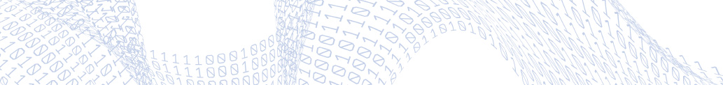 A opener image of Glossary, with a sequence of digits 0 and 1 resembling a wave.