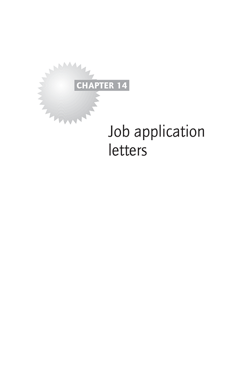 14 Job application letters - How to Write a Brilliant CV, 5th Edition