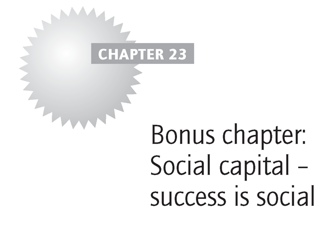 Bonus chapter: Social capital