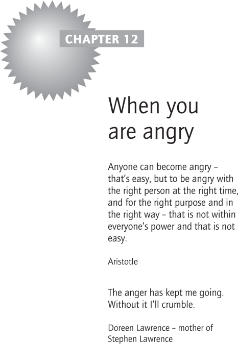 When you are angry