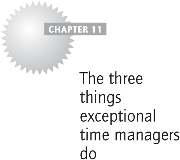 The three things exceptional time managers do