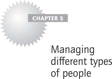 Managing different types of people