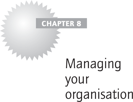 Managing your organisation