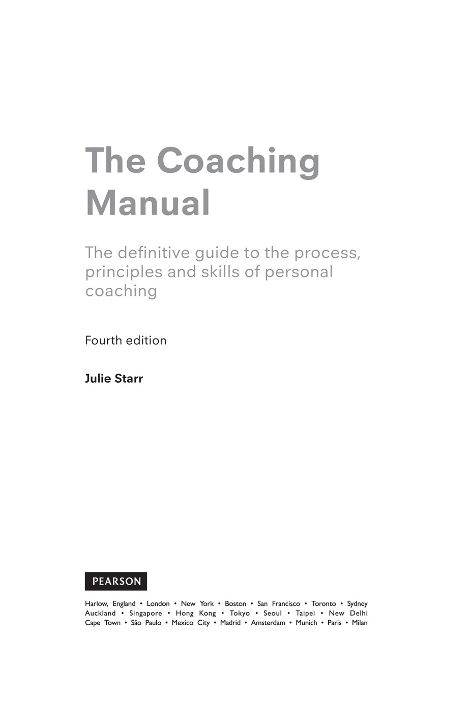 The Coaching Manual