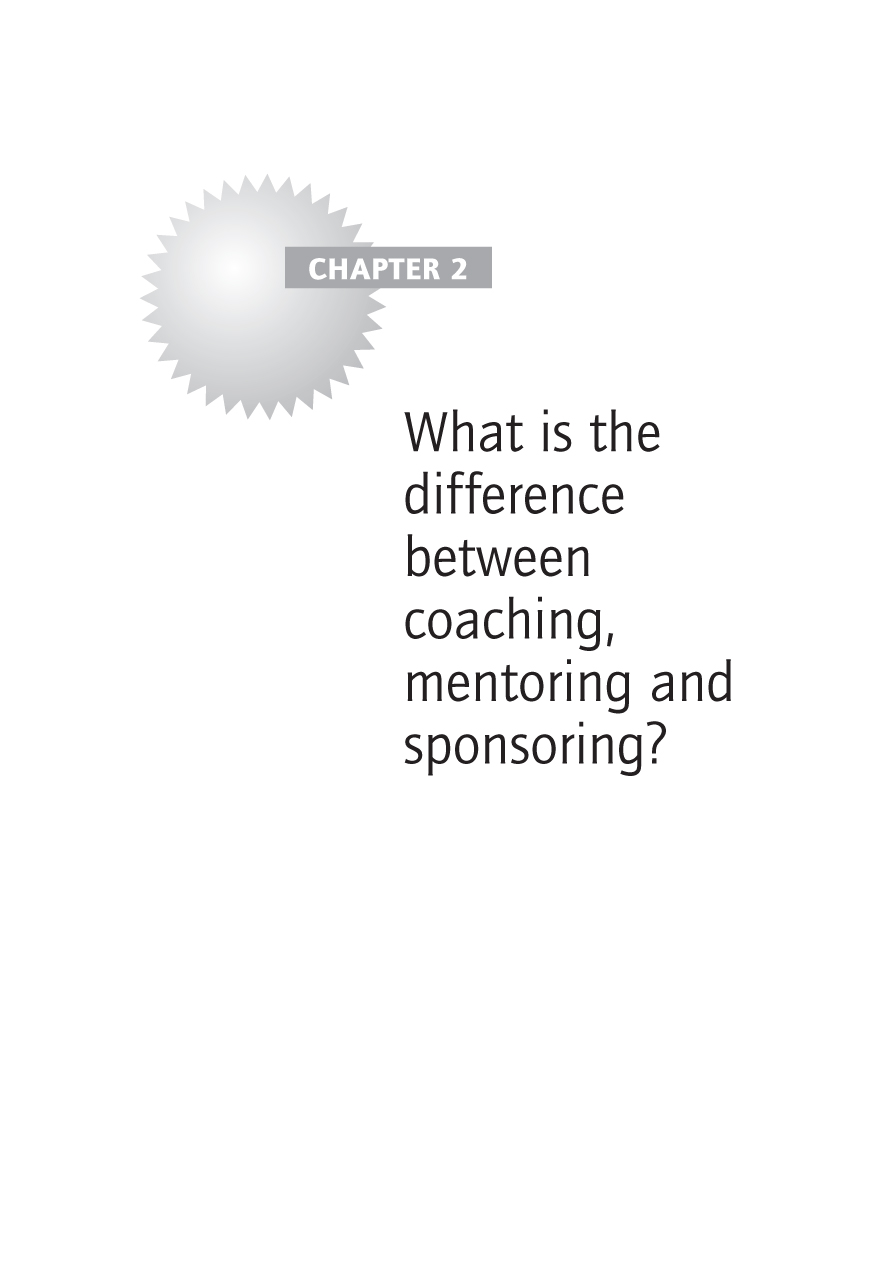 What is the difference between coaching, mentoring and sponsoring?