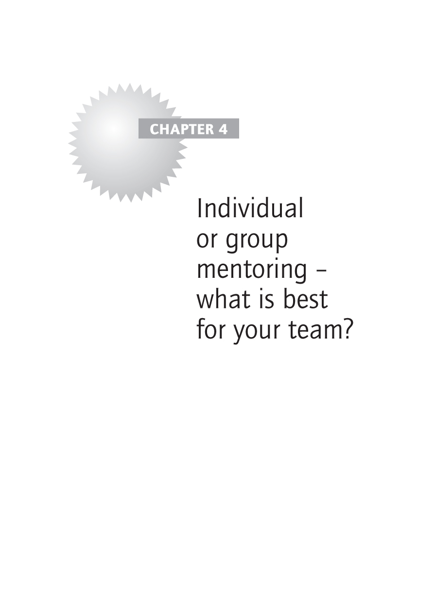 Individual or group mentoring – what is best for your team?