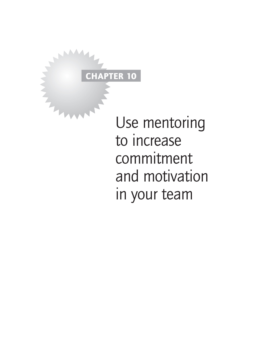 Use mentoring to increase commitment and motivation in your team