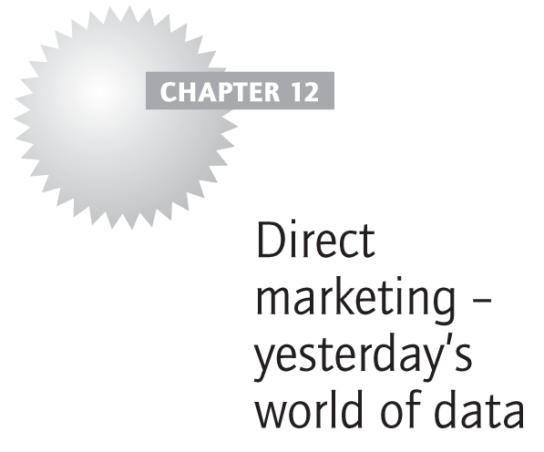 Direct marketing – yesterday’s world of data