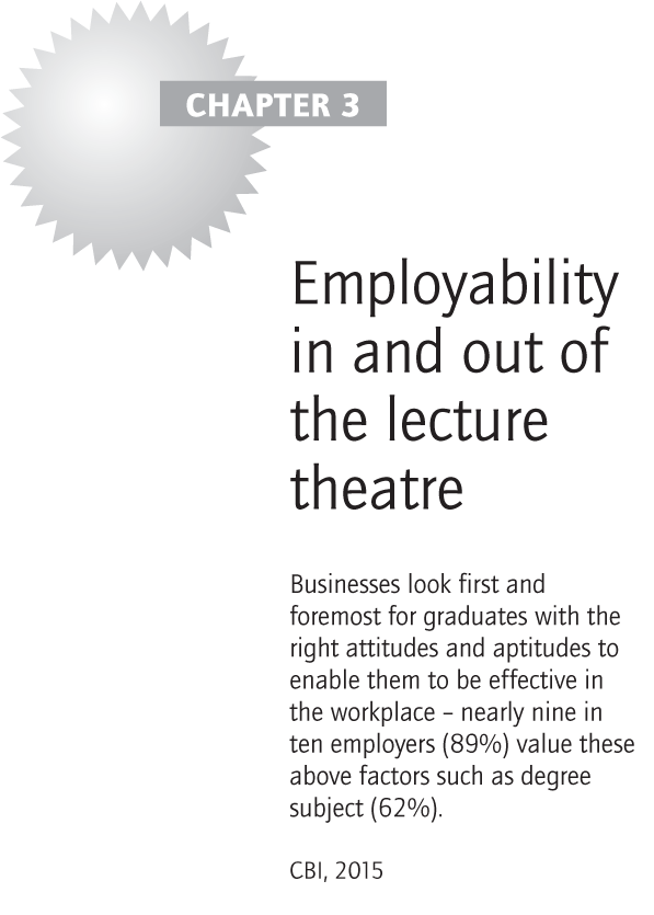 Employability in and out of the lecture theatre