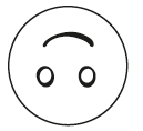 An upside down smiley emoji.