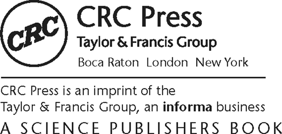 Logo: Published by CRC Press, Taylor and Francis Group, Boca Raton, London, New York. CRC Press is an imprint of Taylor and Francis Group, an Informa business, New India Publishing Agency, A Science Publishers Book.