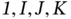 italic 1 comma upper I comma upper J comma upper K