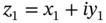 z 1 equals x 1 plus i y 1