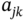 a Subscript j k