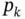 p Subscript k