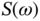 upper S left-parenthesis omega right-parenthesis