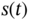 s left-parenthesis t right-parenthesis