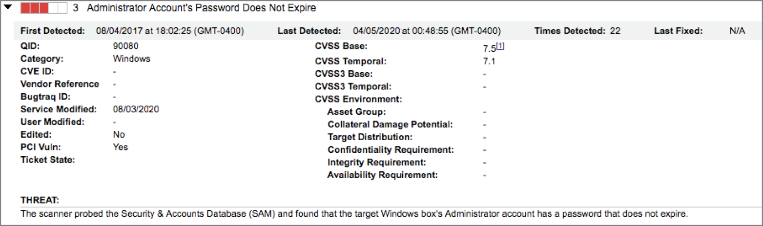 A window page presents the first detected, last detected, time detected, and last fixed data.