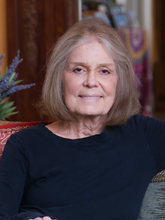 A photograph of Gloria Steinem.