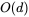 upper O left-parenthesis d right-parenthesis