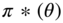 pi asterisk left-parenthesis theta right-parenthesis