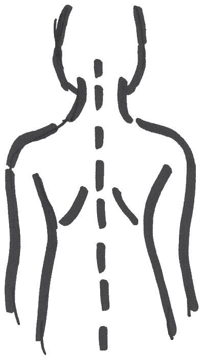 An image of posture sitting up straight with shoulders back and head held high.