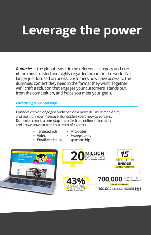 Leveraging expertise on powerful multimedia sites. For advertising and sponsorships, visit dummies.com, a one-stop-shop for free online information.