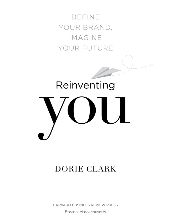 Title page - Reinventing You [Book]