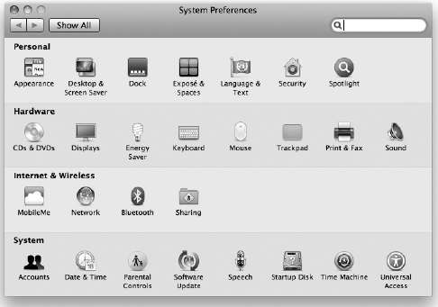 System Preferences