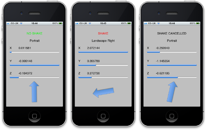 Shake detection on the iPhone