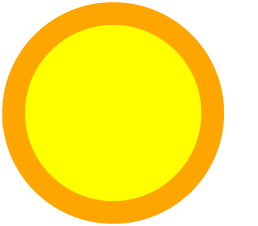 An SVG circle