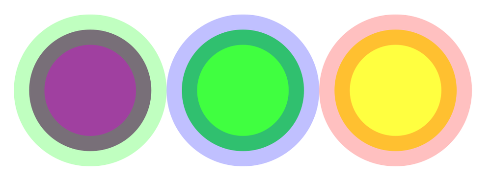 More RGBA SVG shapes